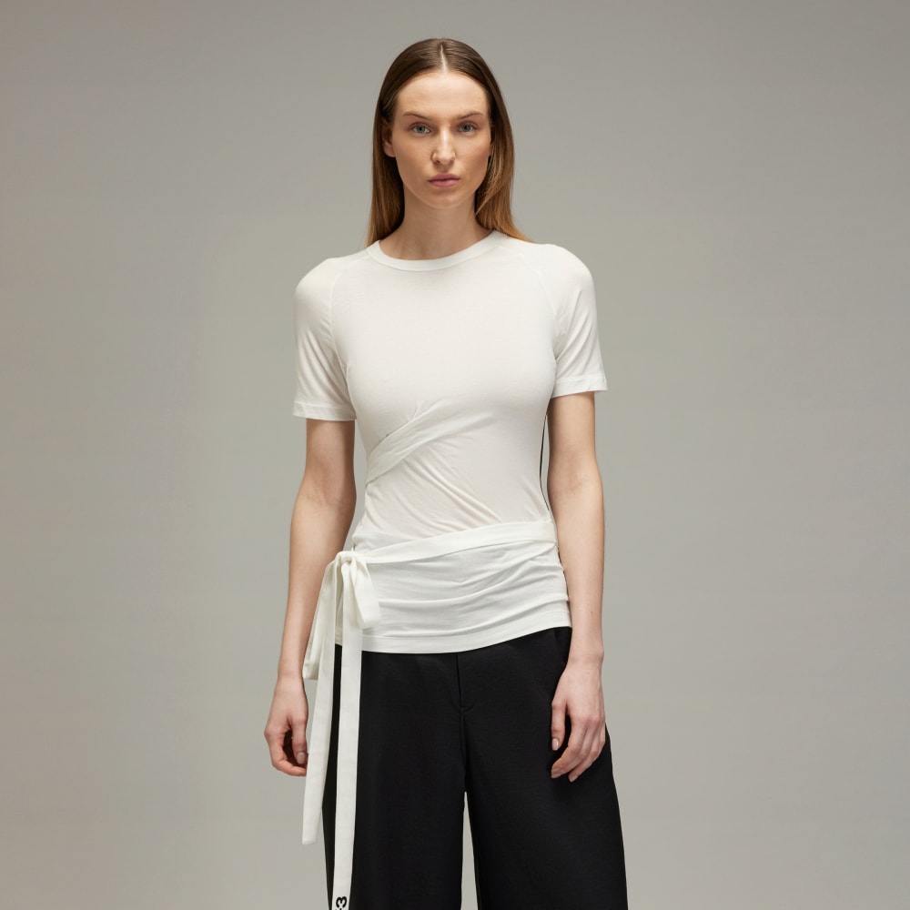 

Футболка Adidas Y-3 Tencel Short Sleeve Tee, цвет Core White