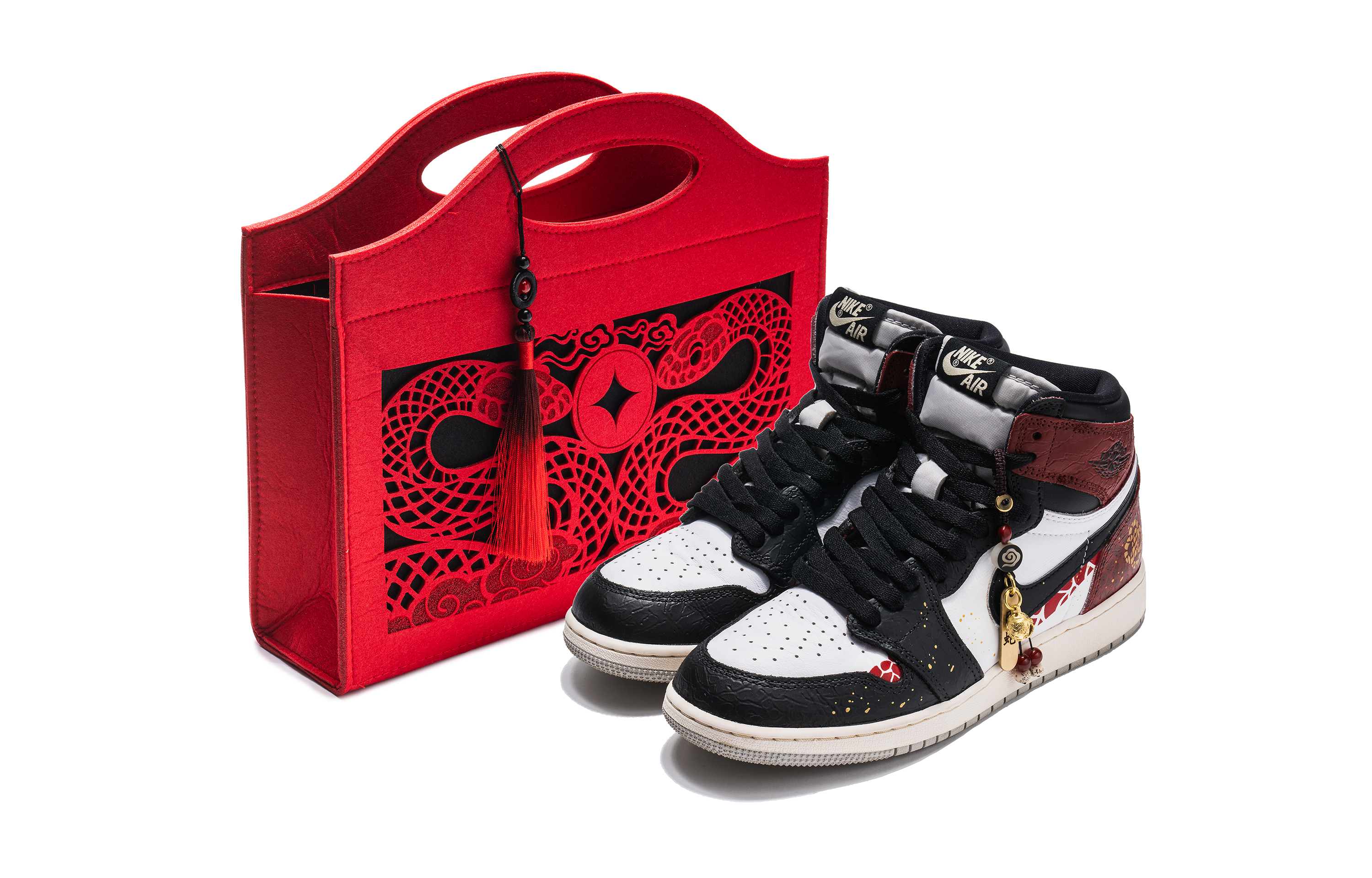 

Jordan Баскетбольные кроссовки Air 1 Cushioning High-Top Vintage, мужские, черные
