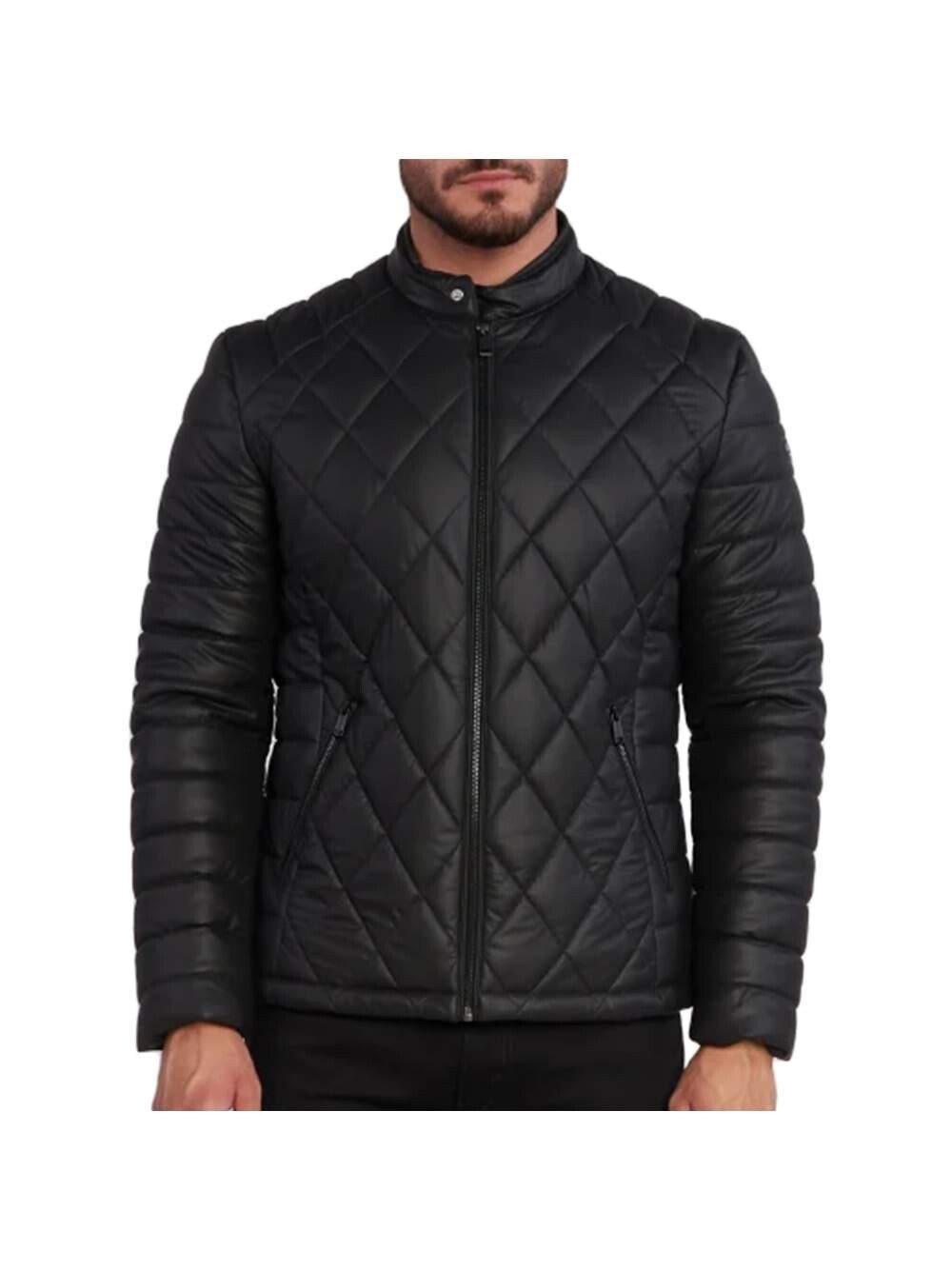 

Куртка байкерская Guess, черный