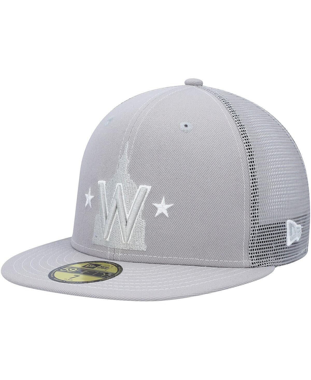 

Мужская серая бейсболка Washington Nationals 2023 для тренировки мяча на поле 59FIFTY. New Era