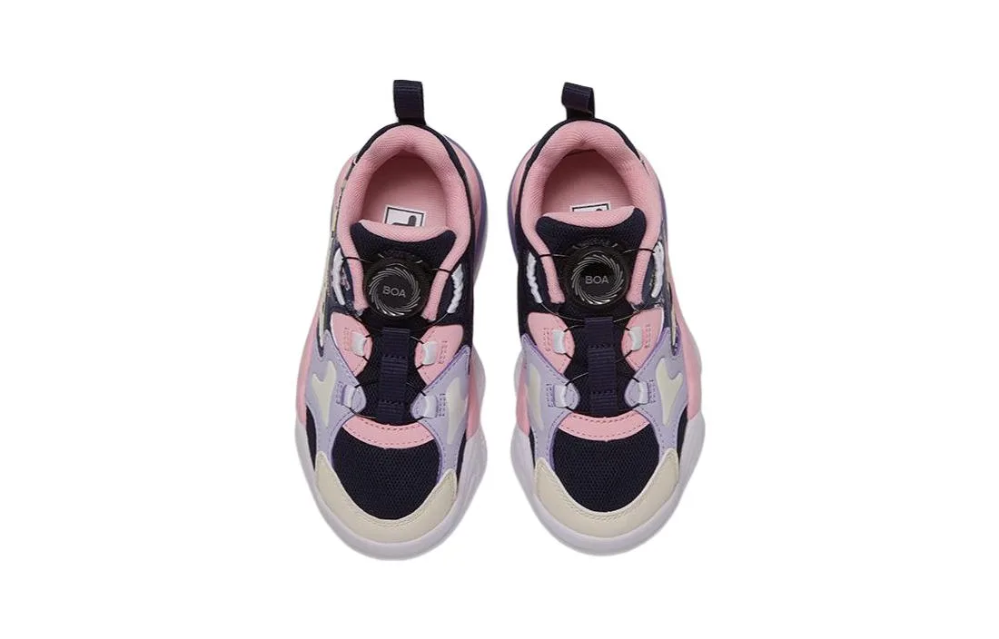 FILA KIDS Детские кроссовки для бега с низким верхом и амортизацией черные розовые фиолетовые для детей 3-7 лет — фото 4
