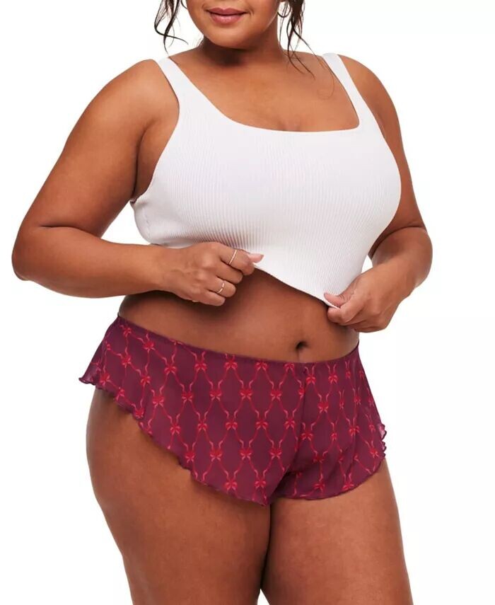 

Трусики Graciela Cheeky размера плюс Adore Me, красный