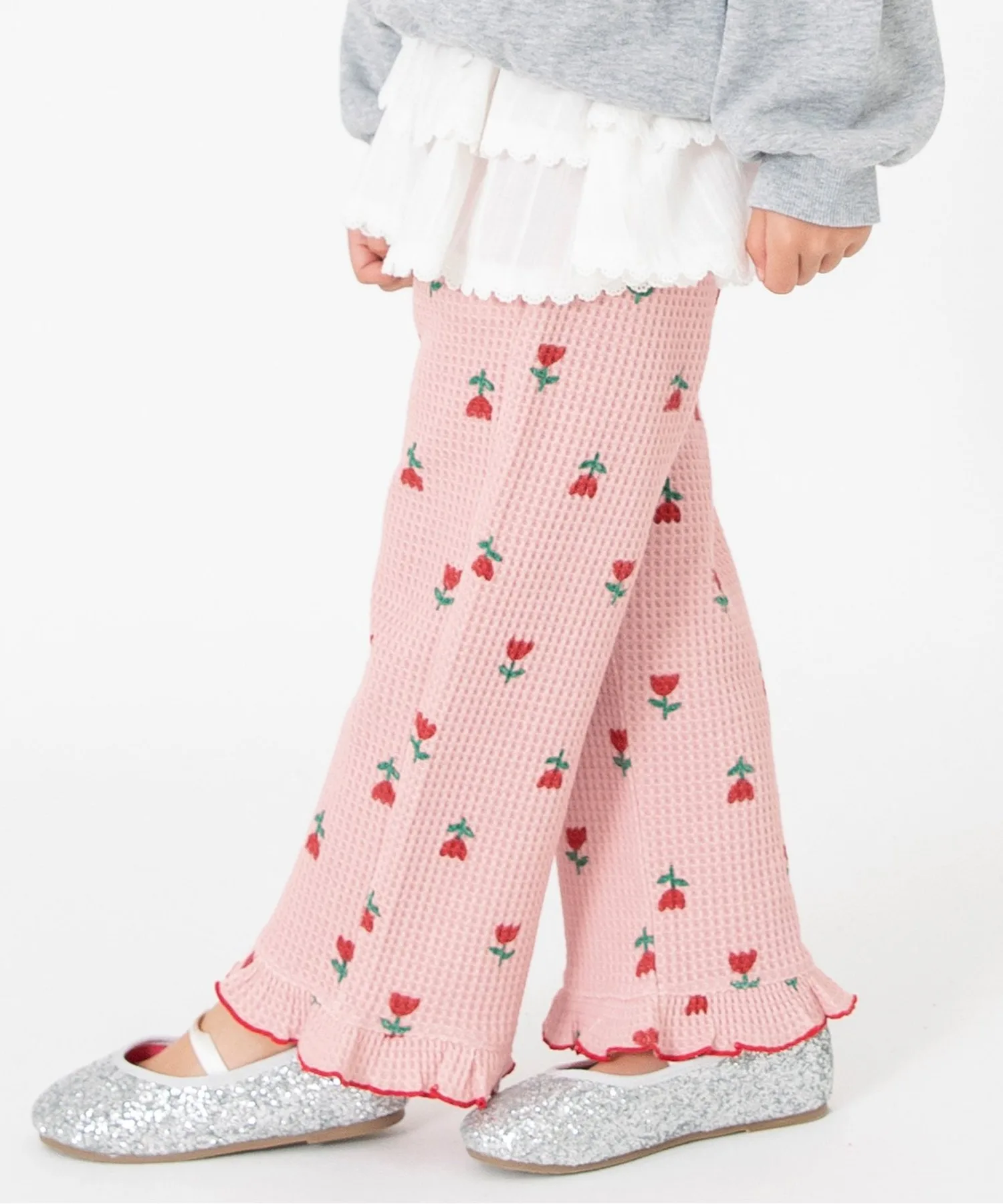 Детские штаны waffle из 100% cotton BREEZE baby pink