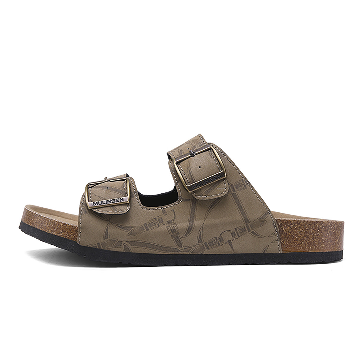 

Тапочки-слайды мужские, устойчивые к истиранию Mulinsen, Beige Brown