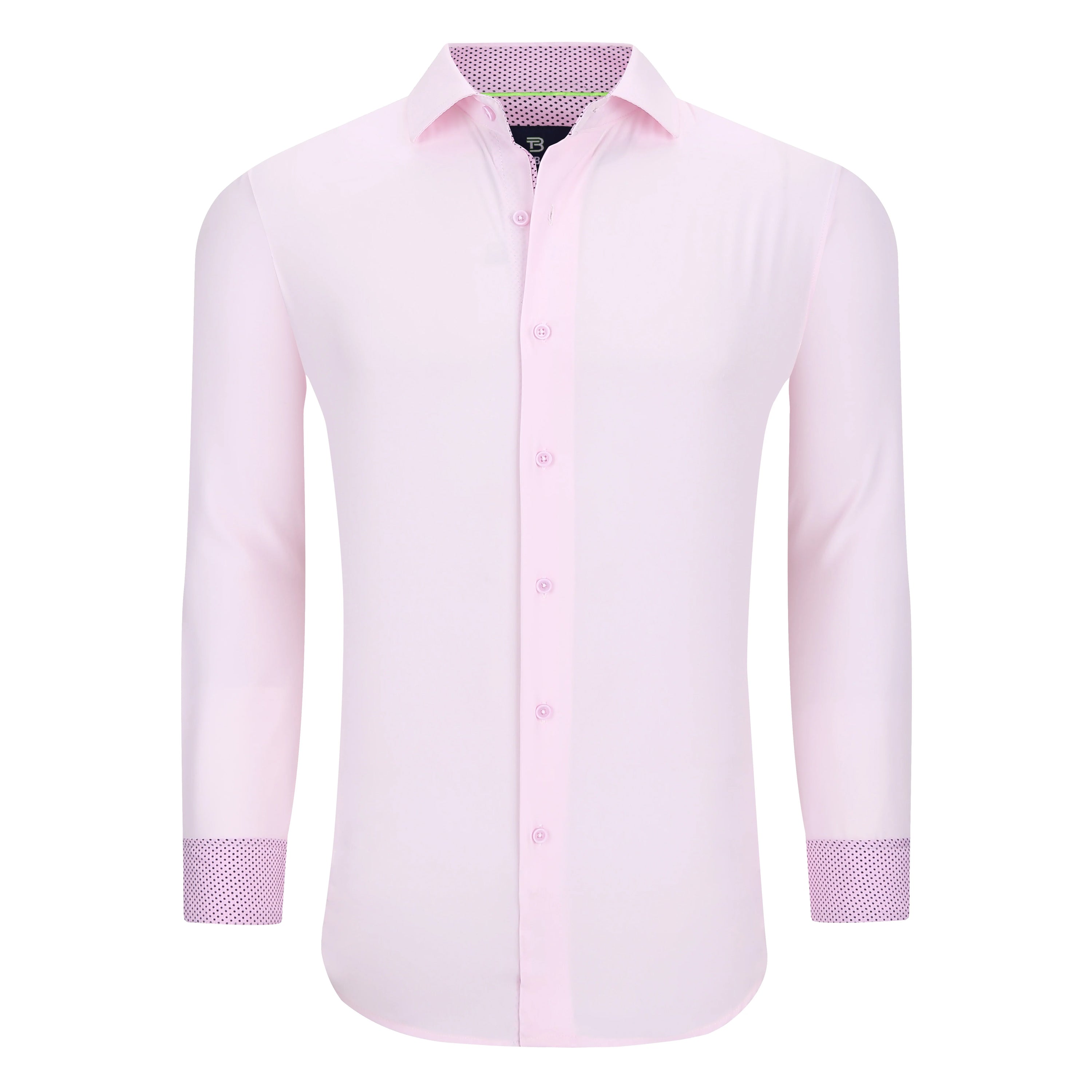 

Tom Baine Slim Fit Performance Мужская рубашка с длинным рукавом, розовый