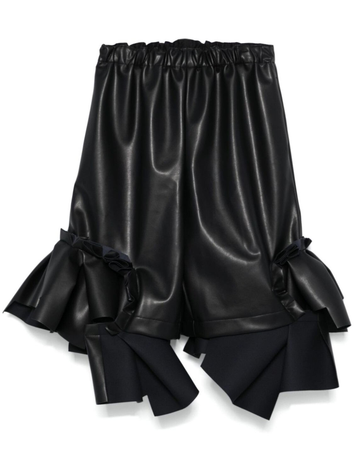 

Comme Des Garçons шорты с оборками, черный