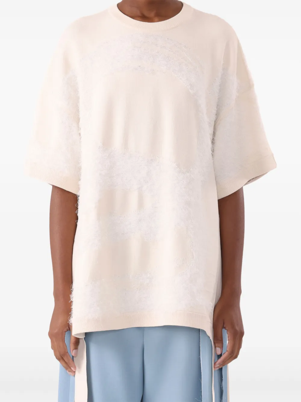 

Футболка тонкой вязки Jason Wu Collection, розовый