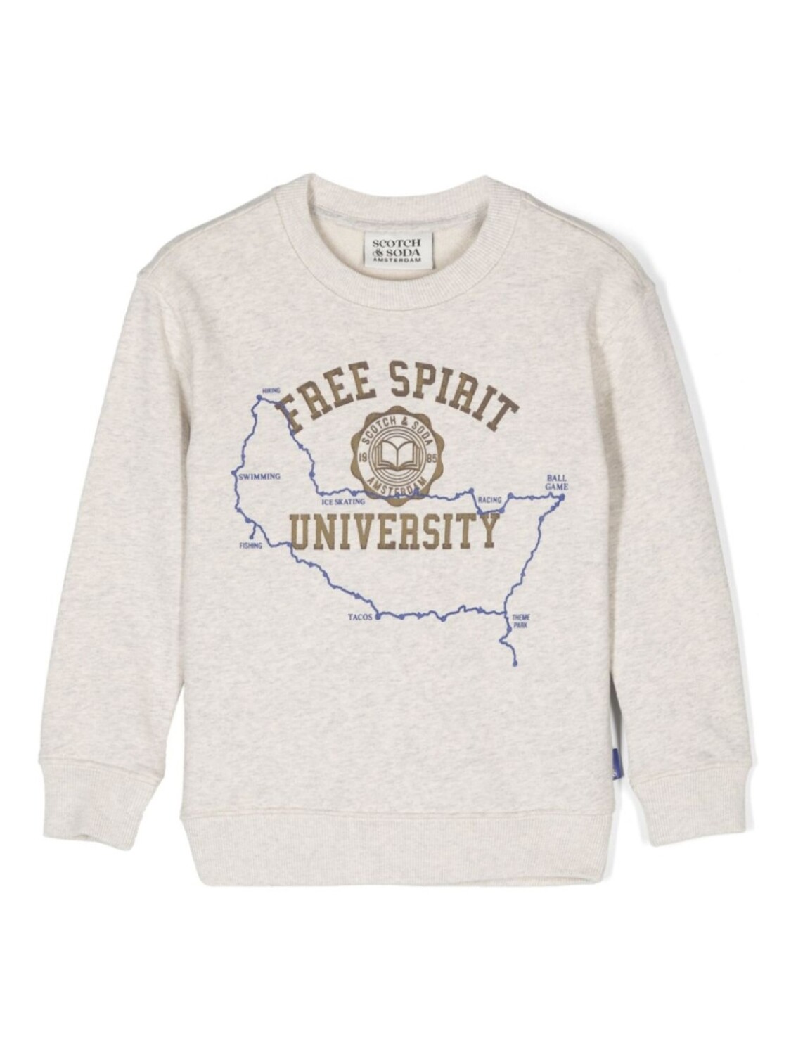

Меланжевая толстовка Scotch & Soda, серый