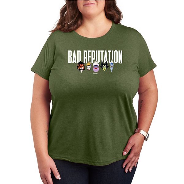 

Футболка с принтом Villains Bad Reputation Plus size Disney, Burnt Olive, Хаки, Футболка с принтом Villains Bad Reputation Plus size Disney, Burnt Olive