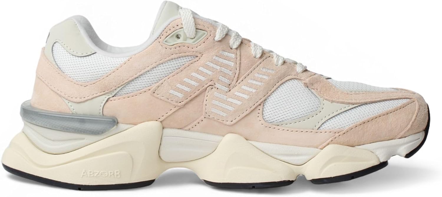 Кроссовки New Balance 600 Tom Knox - Black Raincloud, Vintage Rose/Sea Salt/Silver Metallic — фото 2