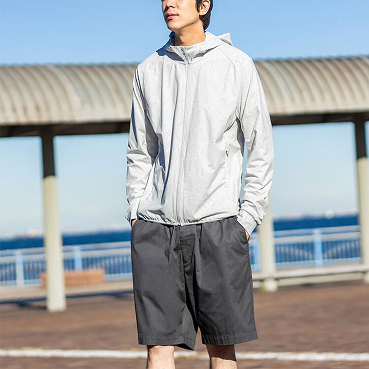 

UNIQLO Мужская солнцезащитная одежда, цвет Gray