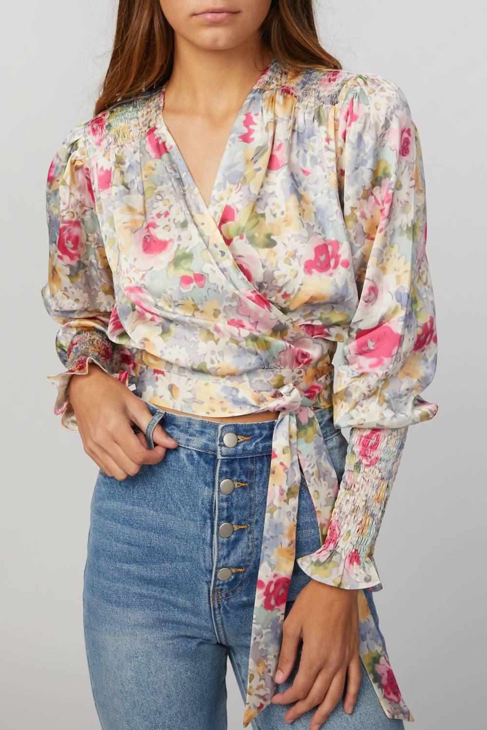 

Топ Rosie с пастельным цветочным принтом Art dealer., цвет pastel floral print