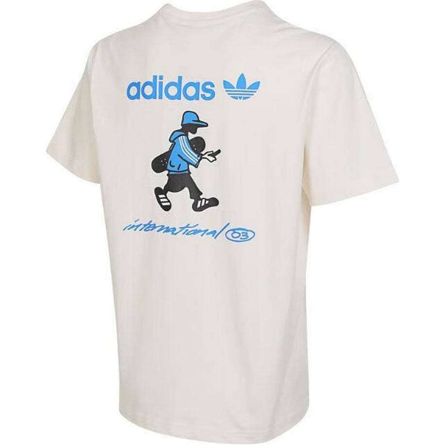 Футболка мужская бежевая Adidas Originals, цвет Apricot — фото 2