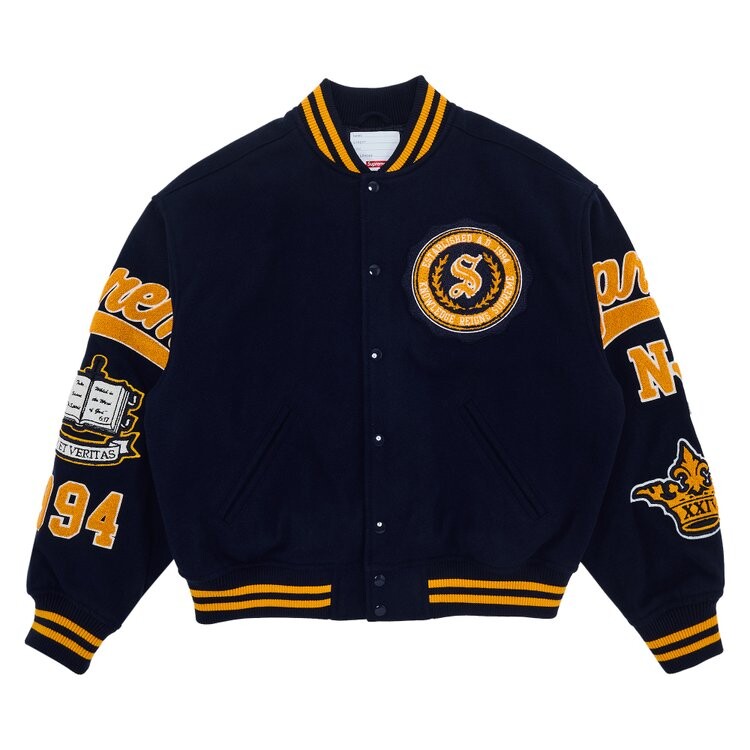 

Куртка Supreme Veritas Varsity Jacket, темно-синий