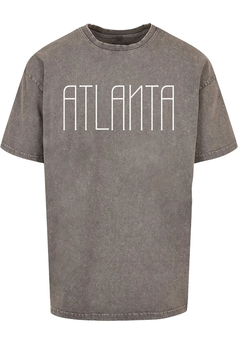 

Футболка Merchcode "Мужская футболка Atlanta X Acid Washed Heavy Oversize " Merchcode", цвет Asphalt