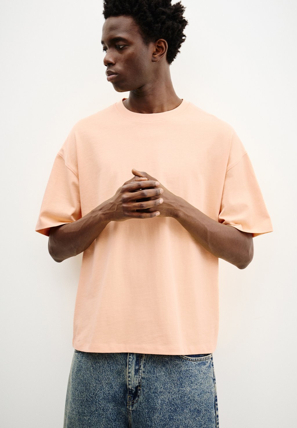 

Базовая футболка SHORT SLEEVE PULL&BEAR, оранжевый