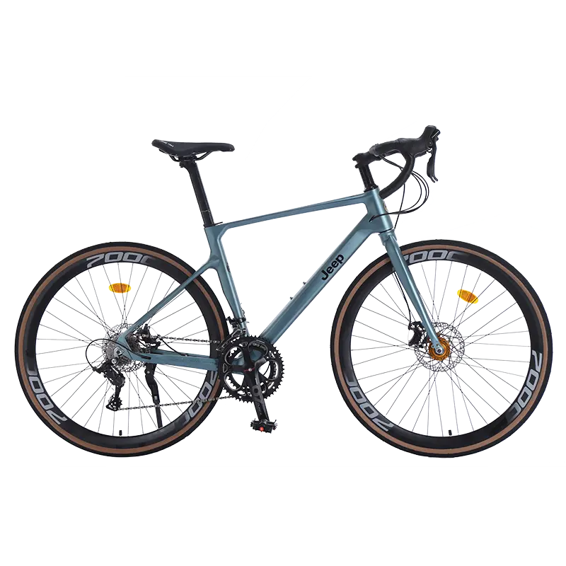 

Шоссейный велосипед с механическими дисковыми тормозами из магниевого сплава для взрослых Jeep, синий