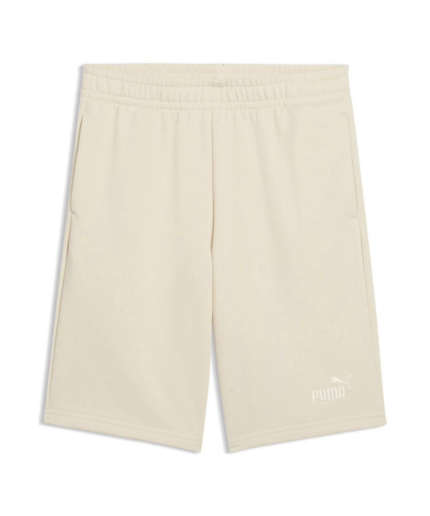 Детские шорты PUMA ESS Small No.1 с логотипом кремового цвета