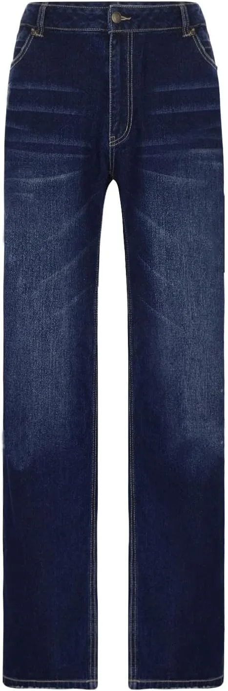 Женские джинсы Baggy Straight Leg Stretchy Mid Rise — фото 4