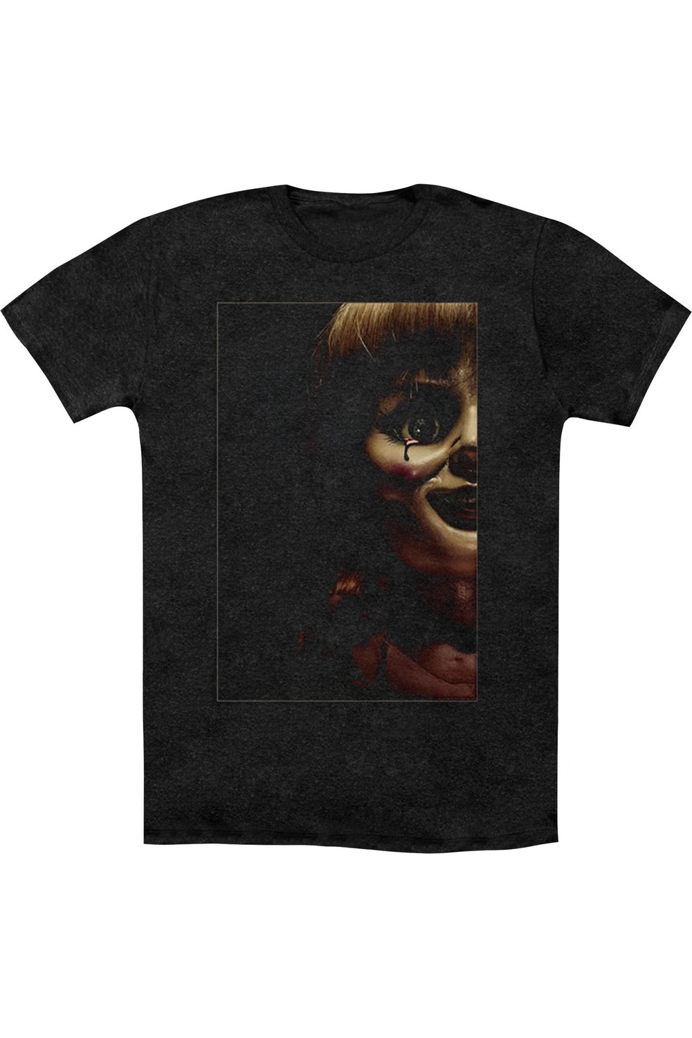 

Футболка/футболка для взрослых Annabelle Doll Tear Heather Gildan, черный