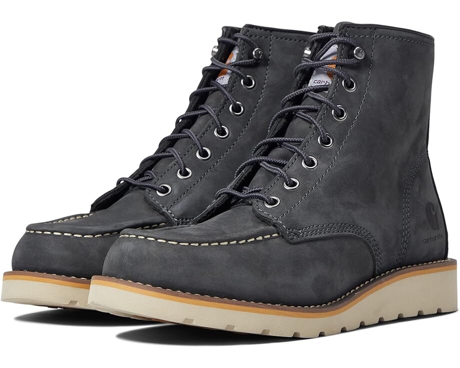 

Ботинки Carhartt 6" Moc Soft Toe Wedge, цвет Dark Grey Nubuck