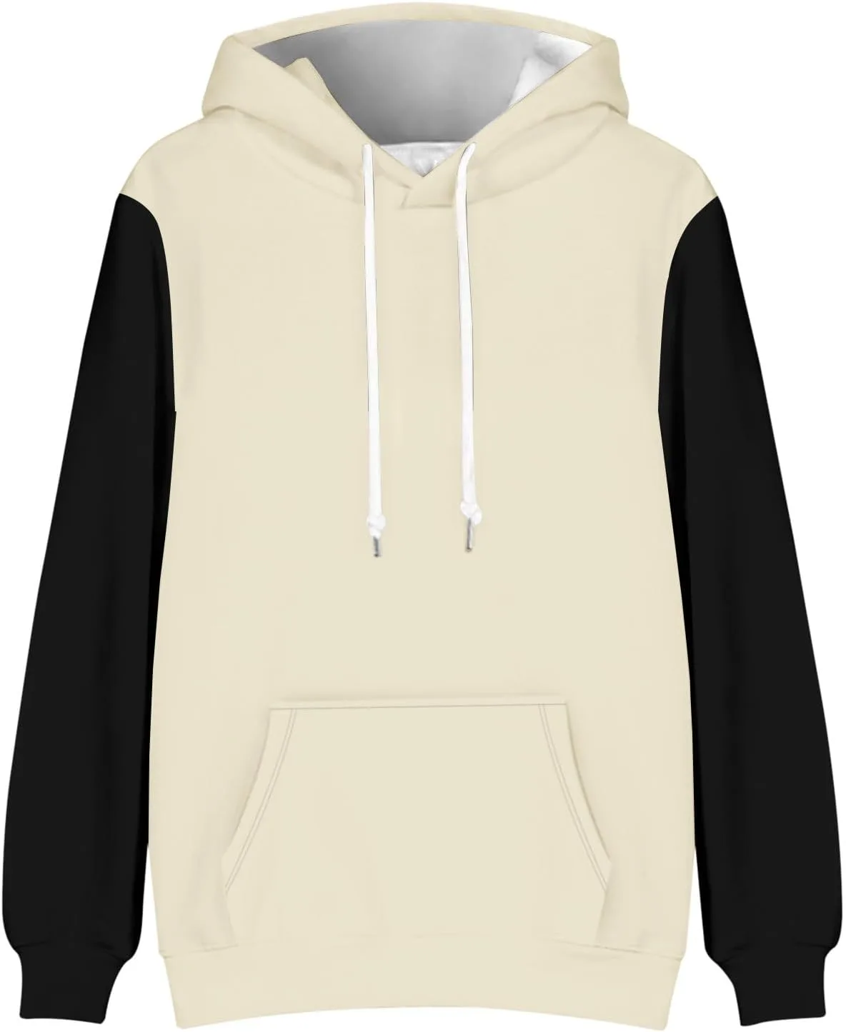 Толстовка с капюшоном для мужчин Casual Fashion Raglan Long Sleeve Colorblock — фото 2