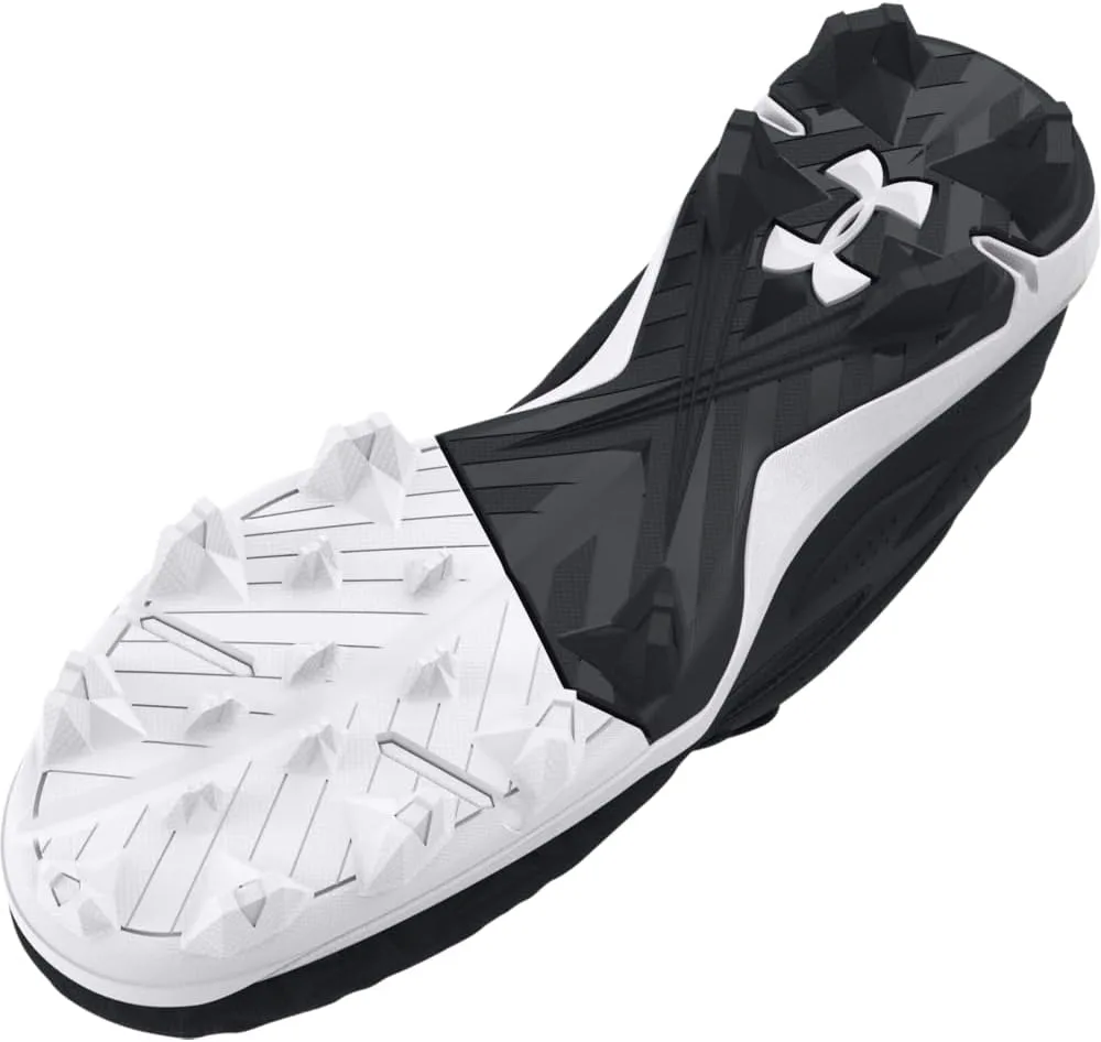 Бейсбольные бутсы Under Armour Leadoff Low Rm 3.0 для мужчин, черно-белый — фото 4