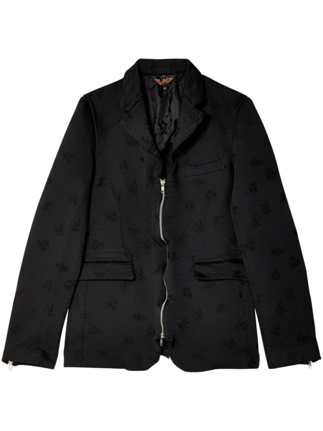 

Black Comme Des Garçons жакет с цветочной вышивкой, черный