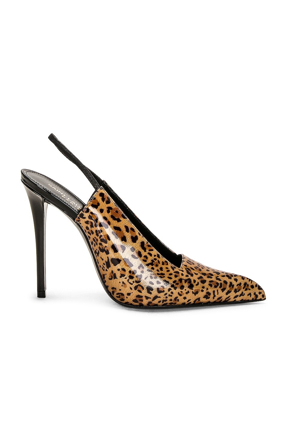 Туфли-лодочки Raven с ремешком на пятке Saint Laurent, цвет Manto Naturale