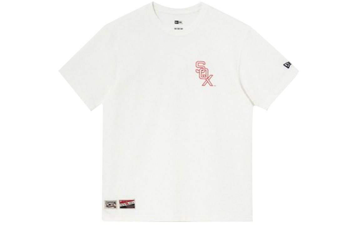 

New Era Футболка прямая унисекс белая, Белый, New Era Футболка прямая унисекс белая