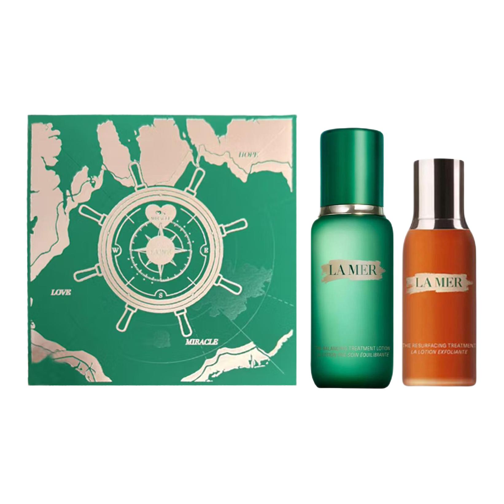 HAILANZHIMI 520 Box Limited Edition эссенция лосьон набор для ухода за кожей увлажняющий успокаивающий 150мл+100мл LA MER — фото 4