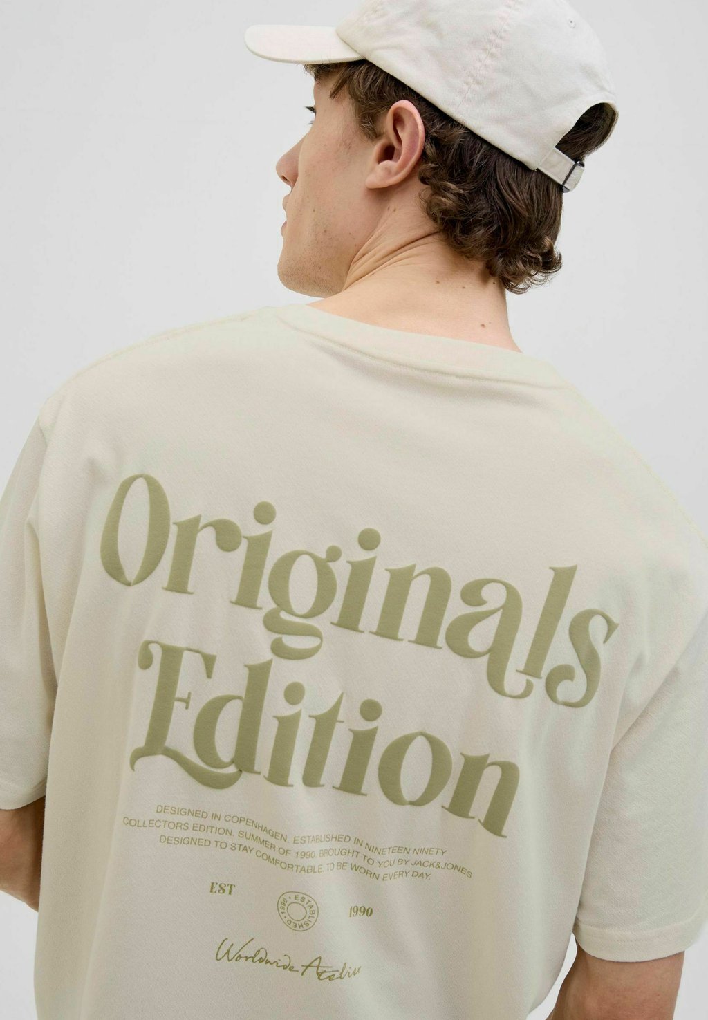 

Футболка с принтом JORACAPULCO TYPE TEE CREW NECK Jack & Jones, бежевый
