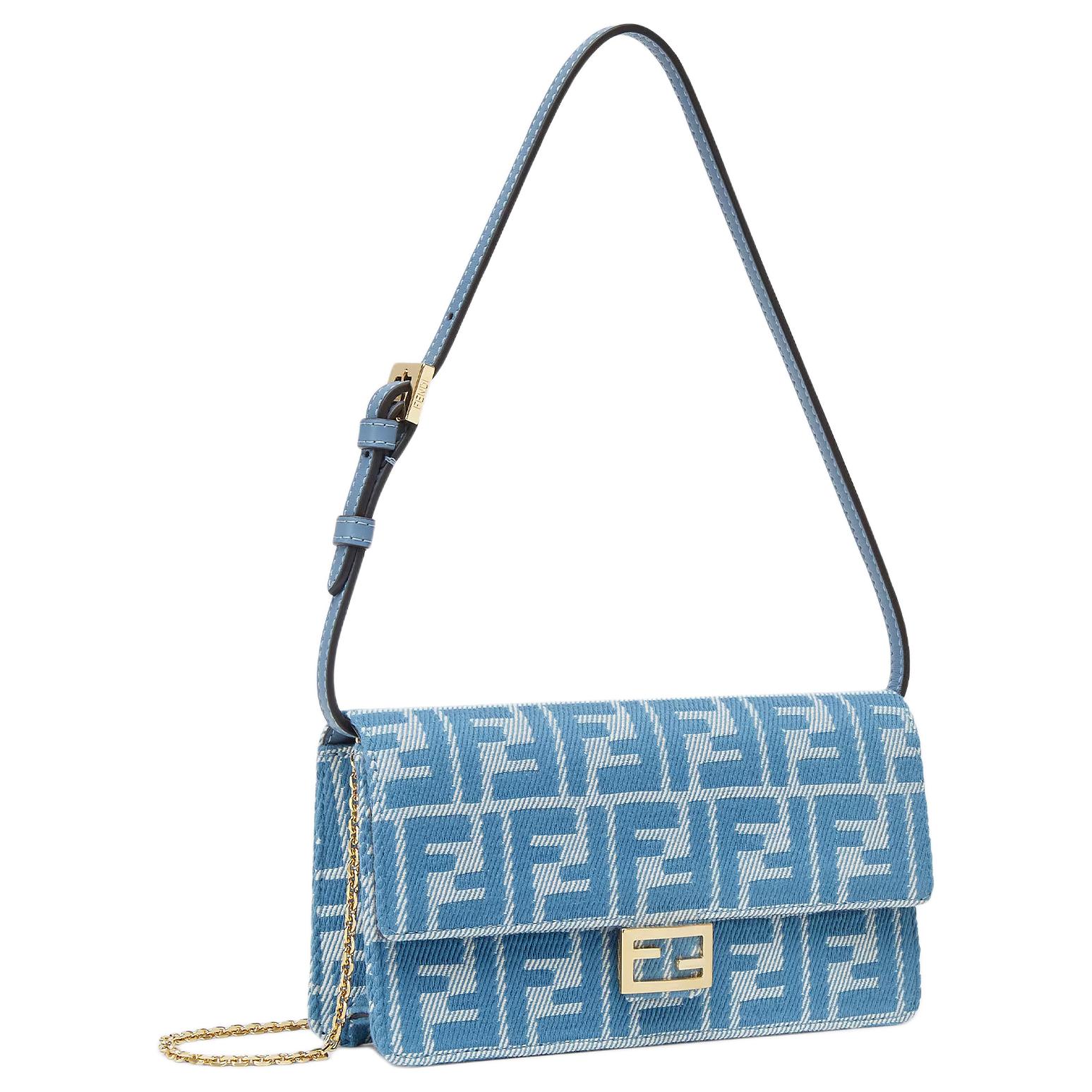 FENDI Сумка кроссбод из хлопковой сумка-багетной ткани — фото 2
