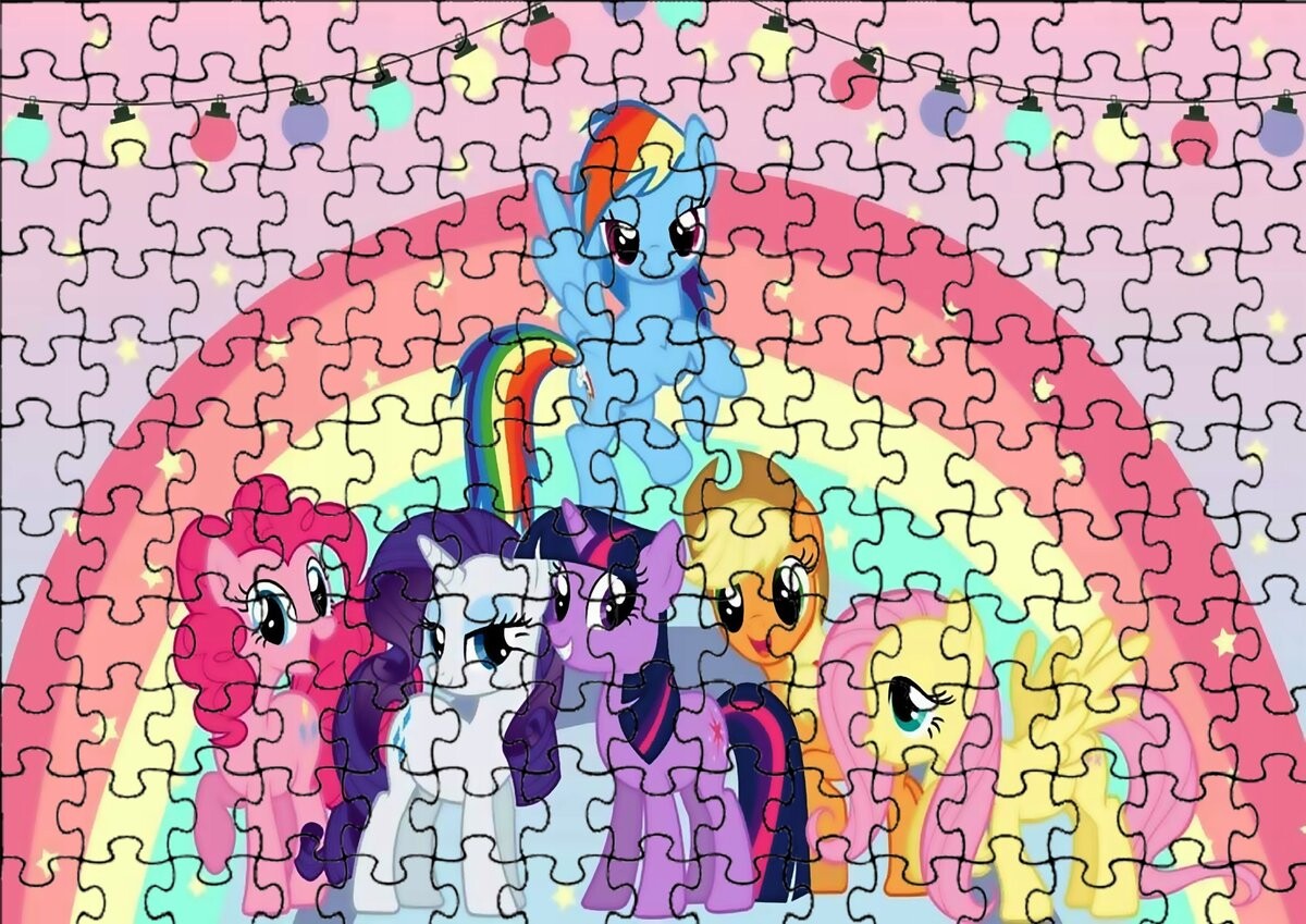 

Пазл 110 деталей: My Little Pony + Сумка с принтом bez marki