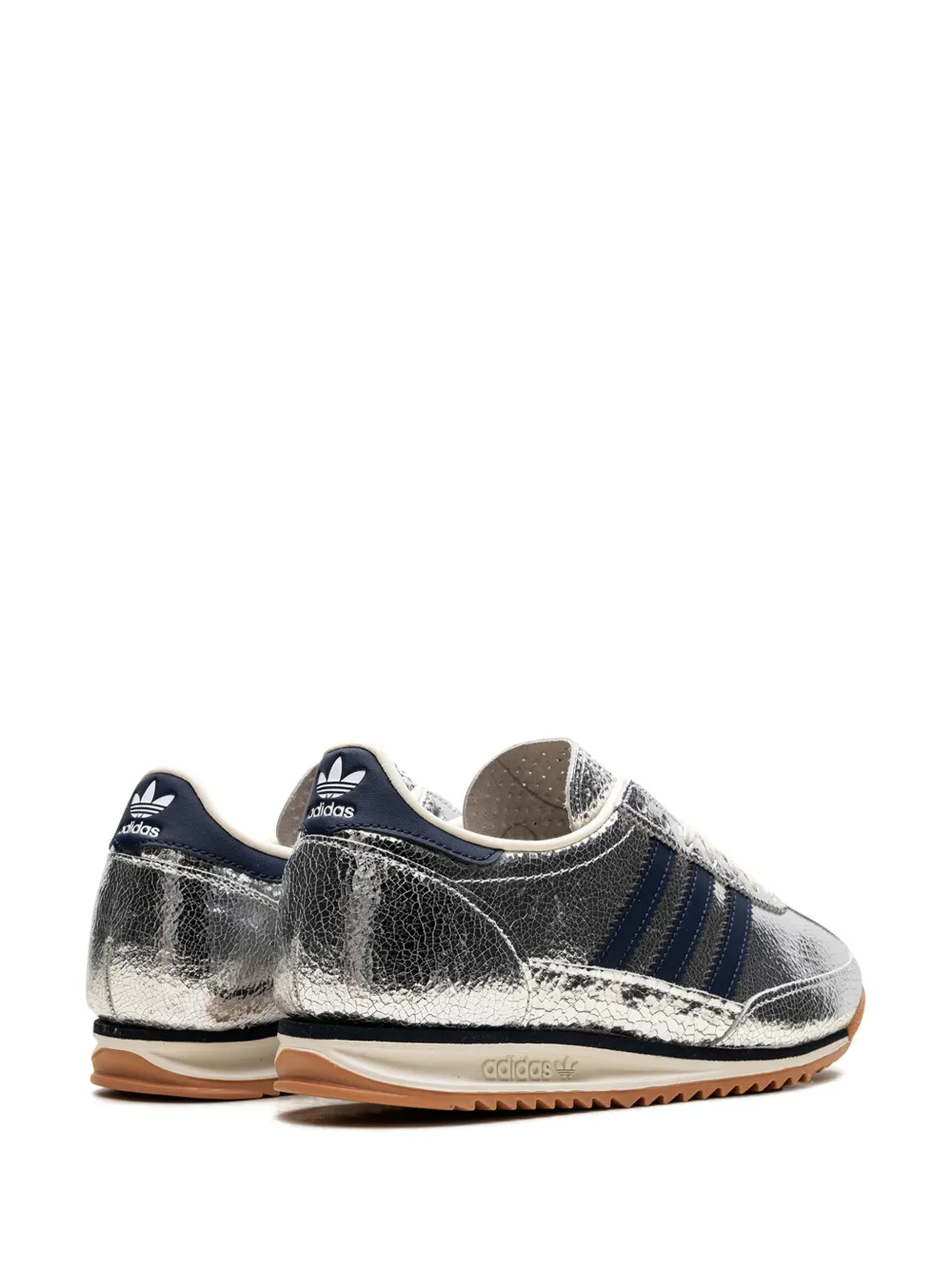 Кроссовки SL 72 Silver Metallic/Collegiate Navy Adidas, серебристый — фото 3