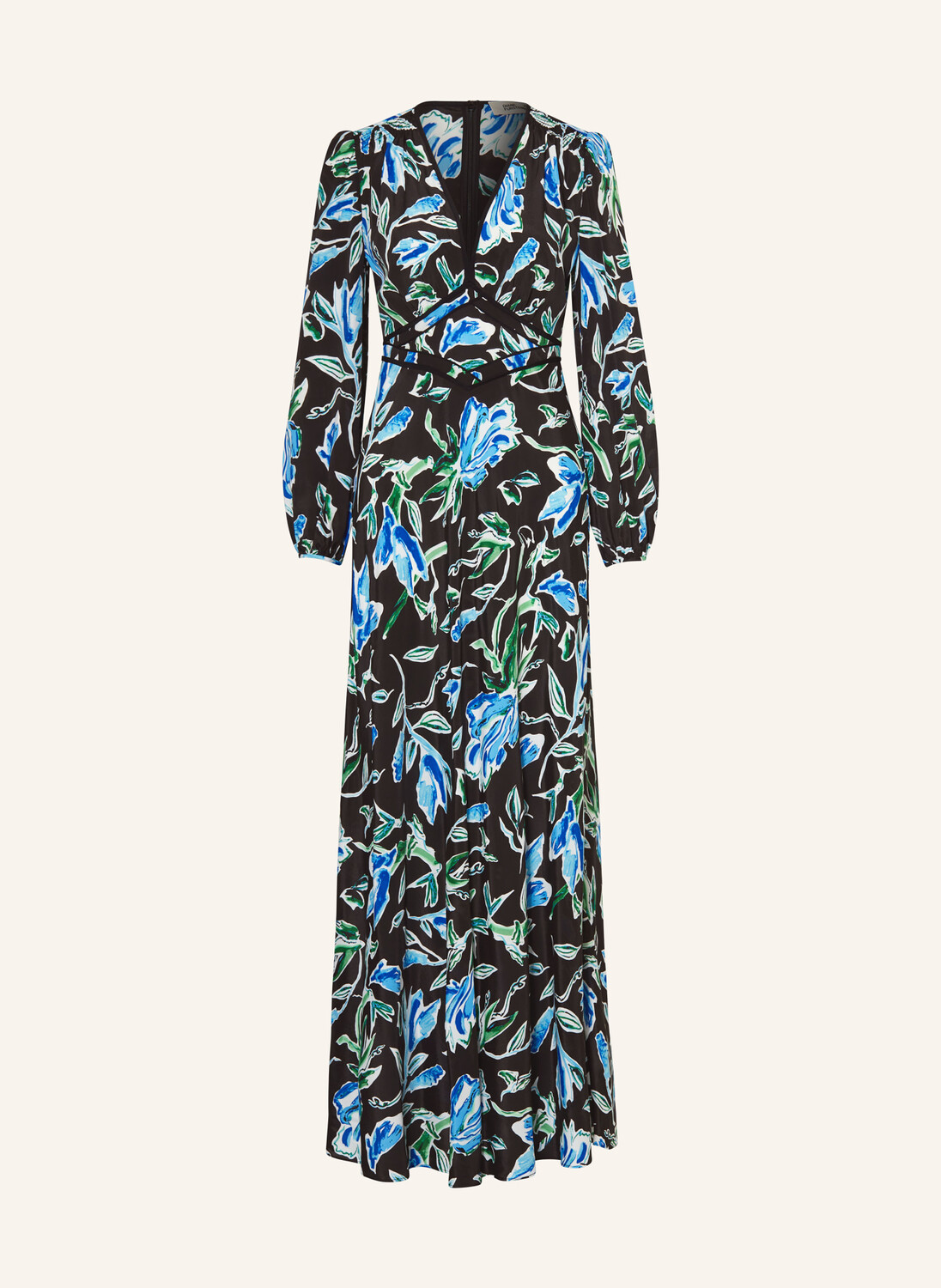 

Платье селин из шелка Diane Von Furstenberg, черный