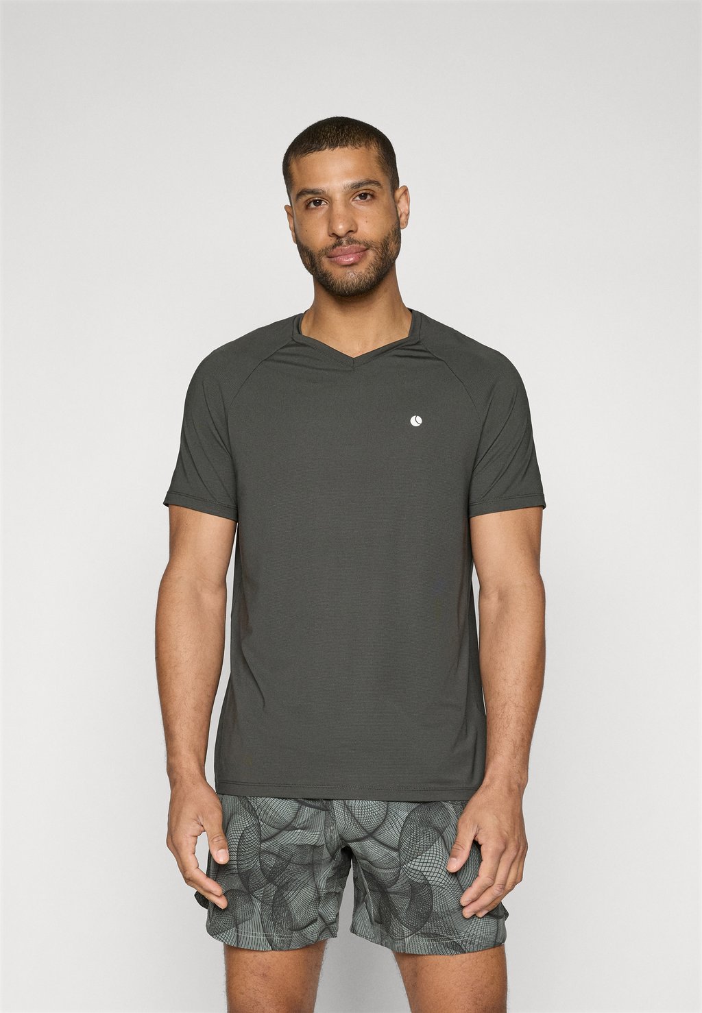 

Футболка с принтом ACE V NECK Björn Borg, цвет Peat