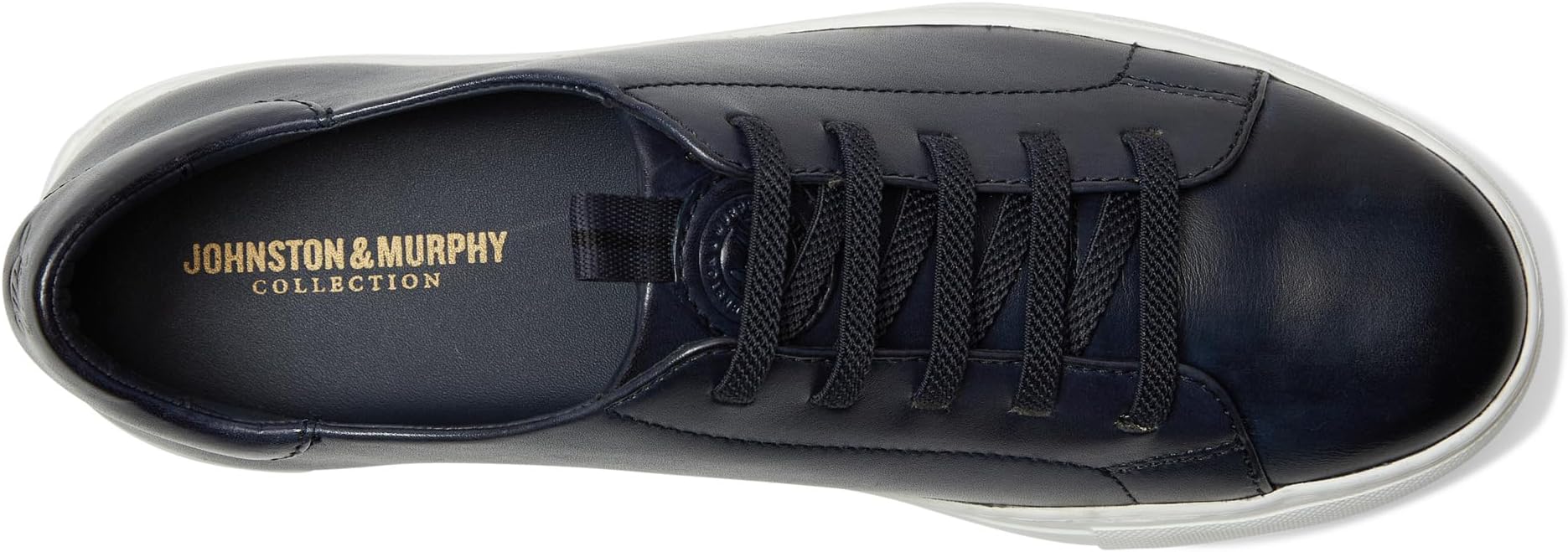 Кроссовки Johnston & Murphy Collection Anson Lace-To-Toe, цвет Navy Hand-Stained Calfskin — фото 2
