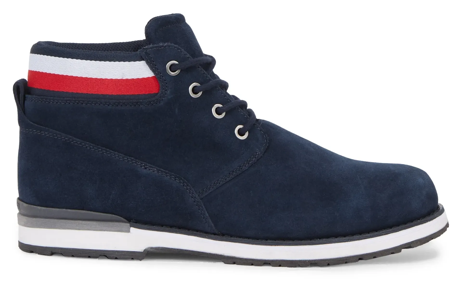 

Ботинки Tommy Hilfiger на шнуровке "CORE HILFIGER SUEDE BOOT" с петлей для подтягивания, синий