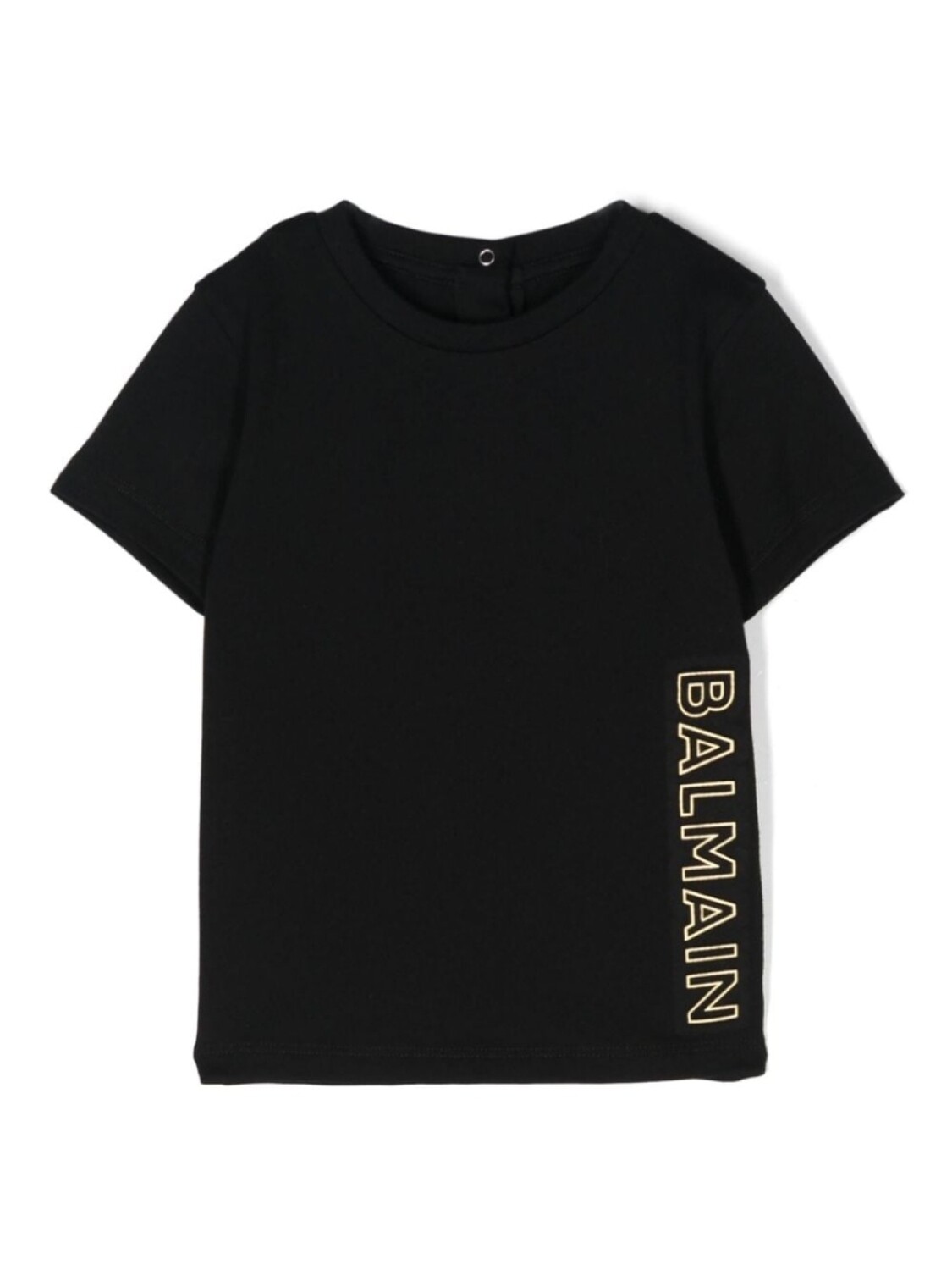 

Balmain Kids футболка с тисненым логотипом, черный