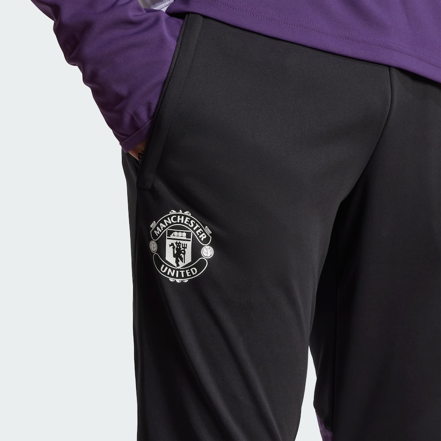 Облегающие спортивные брюки ADIDAS PERFORMANCE Manchester United Tiro 25 Competition, черный — фото 4