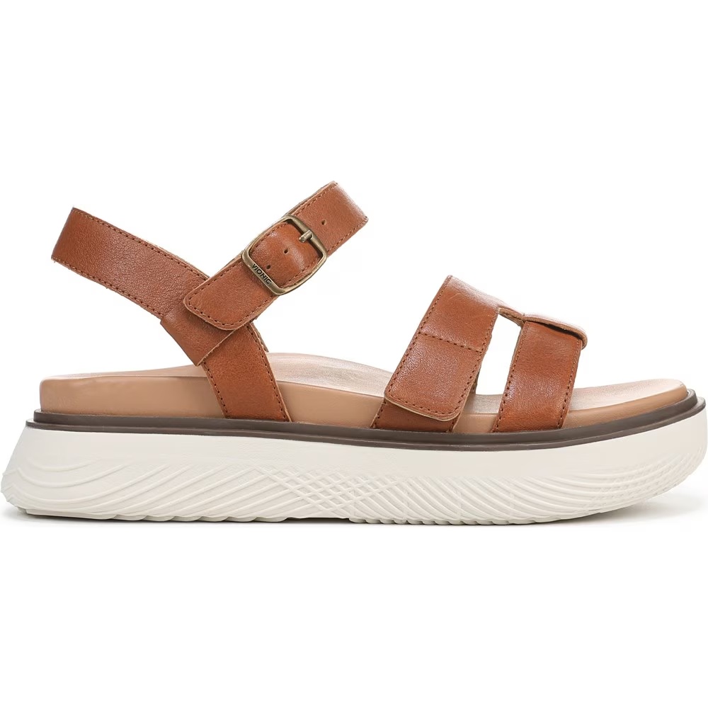 Сандалии на ремешках Solana Vionic, tan leather