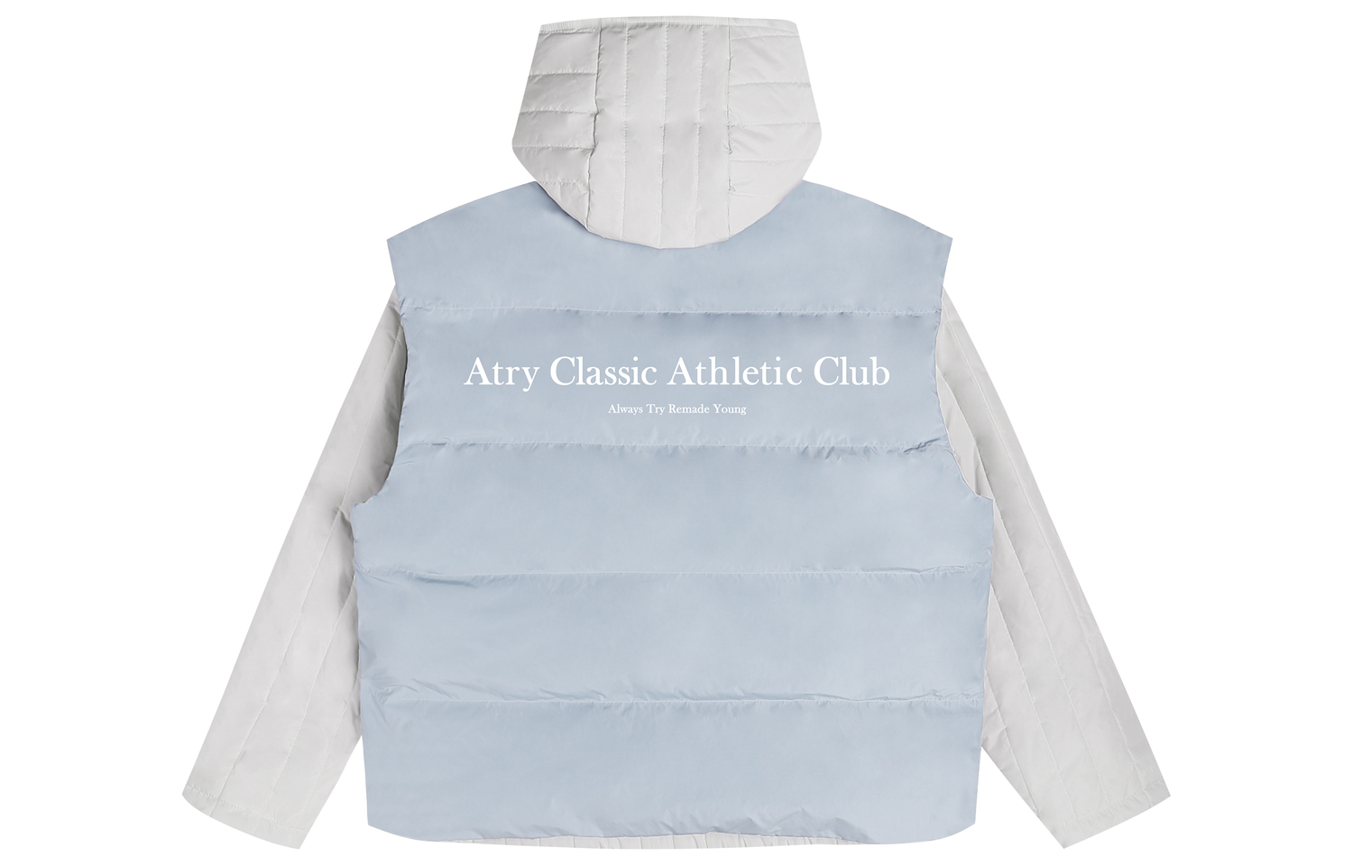 

Пуховик Unisex Atry с логотипом Alphabet Slogan Series, синий (классический)