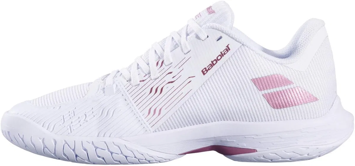 Кроссовки теннисные Babolat Jet Tere 2, White/Gold Pink — фото 3