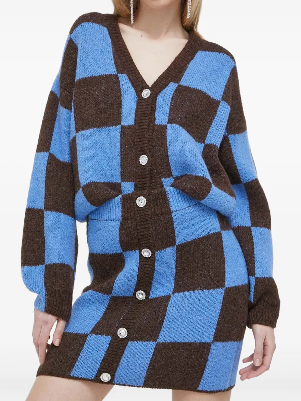 

Юбка мини в клетку Stine Goya, синий