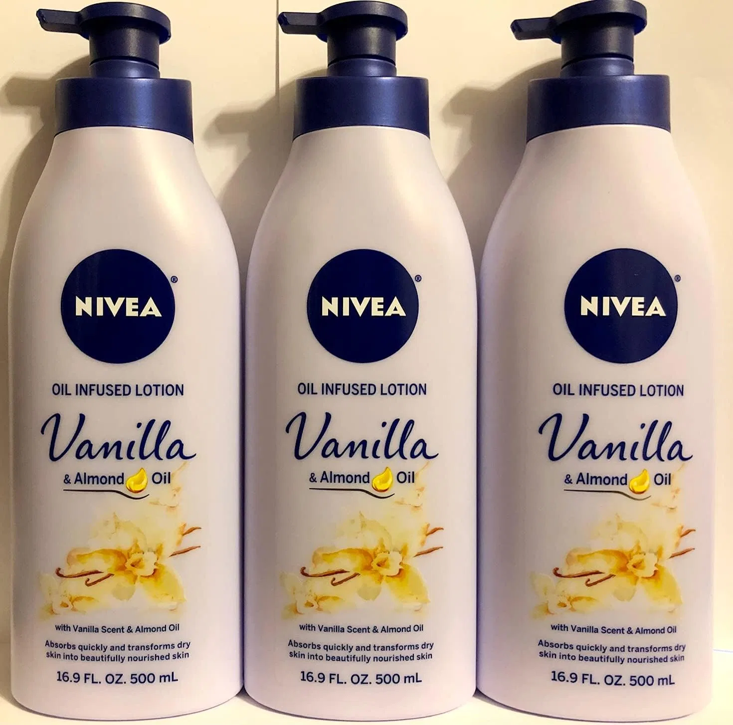 Лосьон Nivea — Для тела с маслом миндаля и ванили, 500 мл