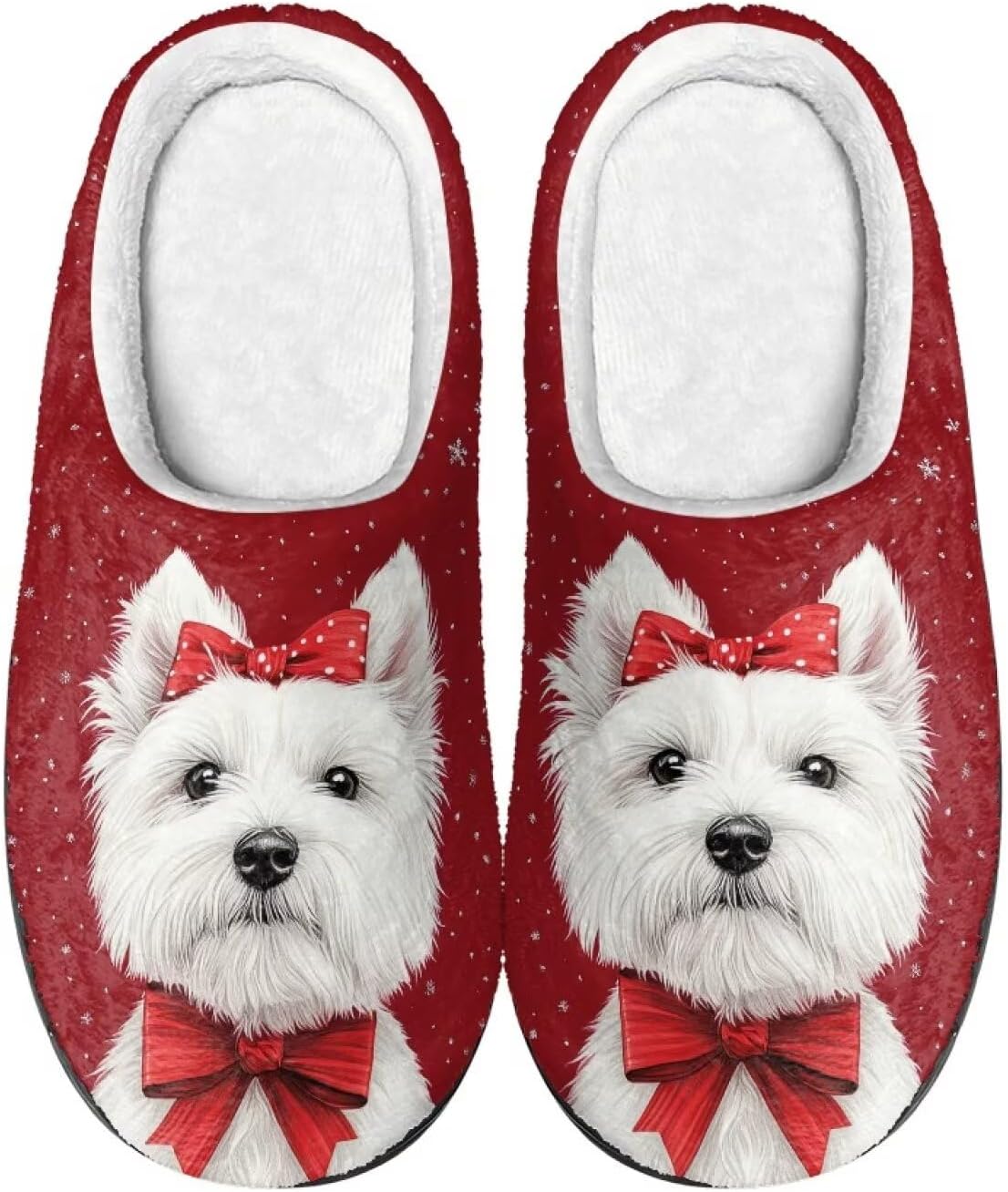 

Тапочки Showudesigns для женщин и мужчин, размер 4-12, зимние домашние тапочки, красный