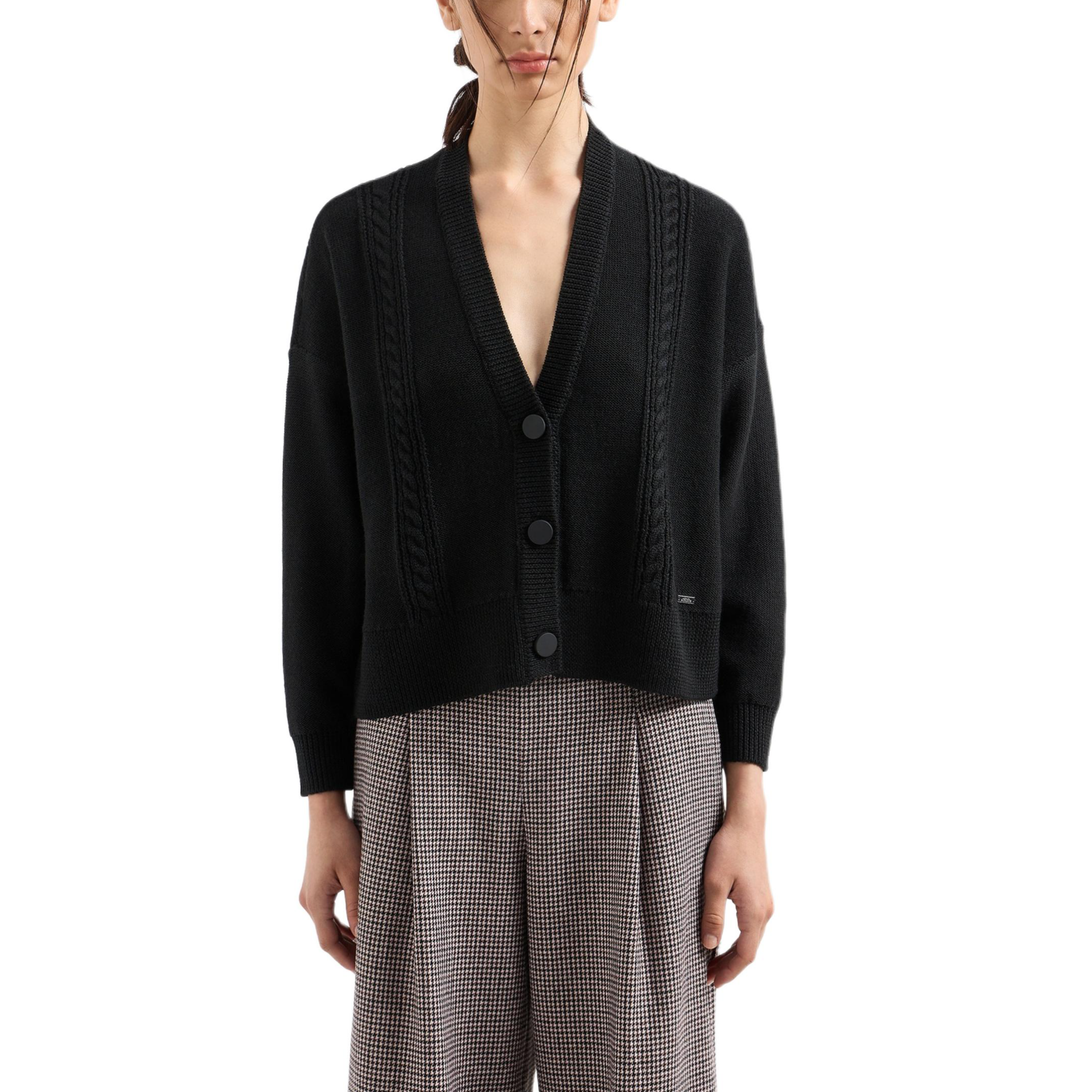

ARMANI EXCHANGE AE SS24 Джемпер женский черный