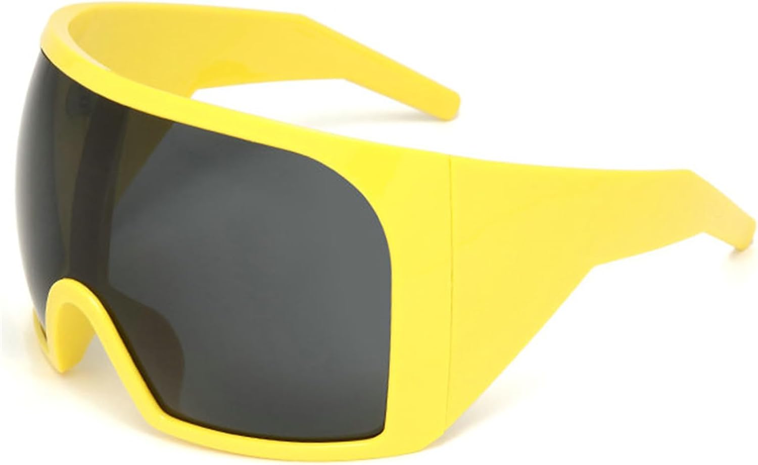 

Солнцезащитные очки Helena Fashion Shield One Piece для женщин и мужчин, большие очки для активного отдыха, солнцезащитные очки для мужчин в стиле панк, ветрозащитные очки, Yellow