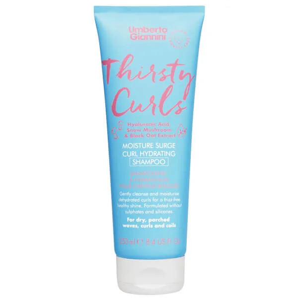 

Увлажняющий шампунь для локонов thirsty curls Umberto Giannini, 250 мл., цвет shampoo
